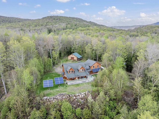 174 Sky View Rd, Stratford, NH 03590 - aerial view of property and surrounding area with a forest and a mountainous background