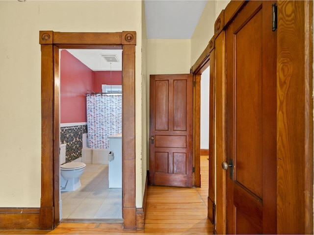 27 Ridge St, Montpelier, VT 05602 - hall featuring light wood-type flooring