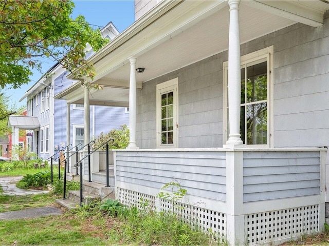 27 Ridge St, Montpelier, VT 05602 - view of property exterior featuring covered porch