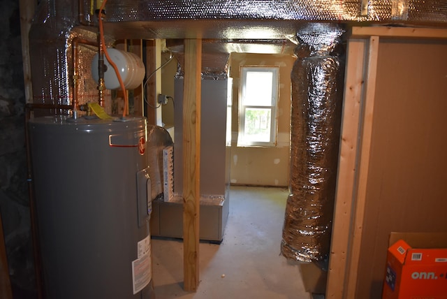 11 Creighton St, Newmarket, NH 03857 - utility room with electric water heater