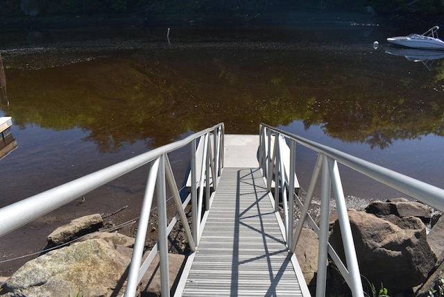 11 Creighton St, Newmarket, NH 03857 - dock area featuring a water view