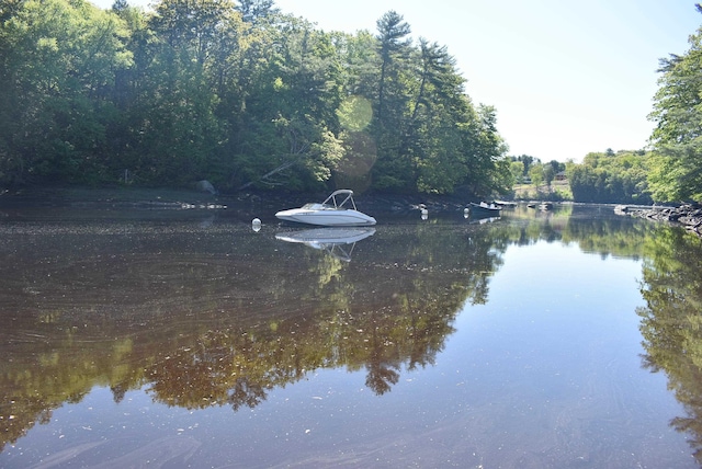 11 Creighton St, Newmarket, NH 03857 - water view with a heavily wooded area