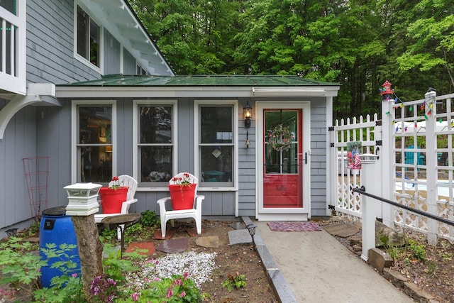 110 Nh Dr, Webster, NH 03303 - doorway to property with board and batten siding