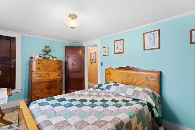 166 New Boston Rd, Goffstown, NH 03045 - bedroom featuring baseboards and crown molding
