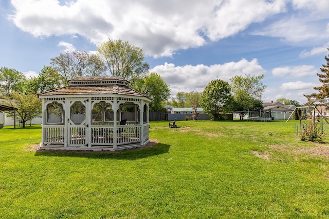 129 Indigo Hill Rd, Somersworth, NH 03878 - view of yard with a gazebo and a playground