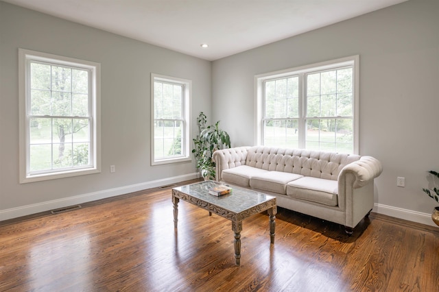 35 Northland Rd, Windham, NH 03087 - living area featuring baseboards, wood finished floors, and recessed lighting
