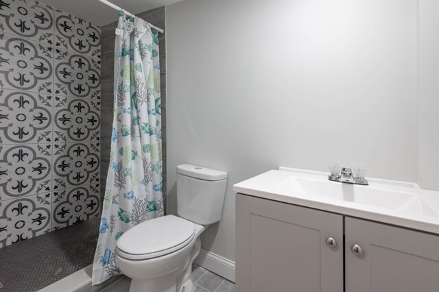 35 Northland Rd, Windham, NH 03087 - bathroom featuring vanity, toilet, and tiled shower
