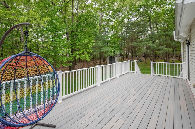 35 Northland Rd, Windham, NH 03087 - wooden terrace featuring view of scattered trees