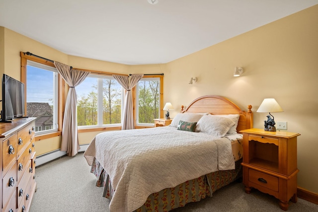 143 Bridge Rd Unit Vc331, Jay, VT 05859 - bedroom featuring carpet floors and a baseboard heating unit