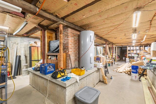 1165 Vt Route 253, Canaan, VT 05903 - unfinished basement featuring water heater