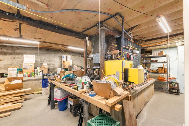 1165 Vt Route 253, Canaan, VT 05903 - unfinished basement with a workshop area