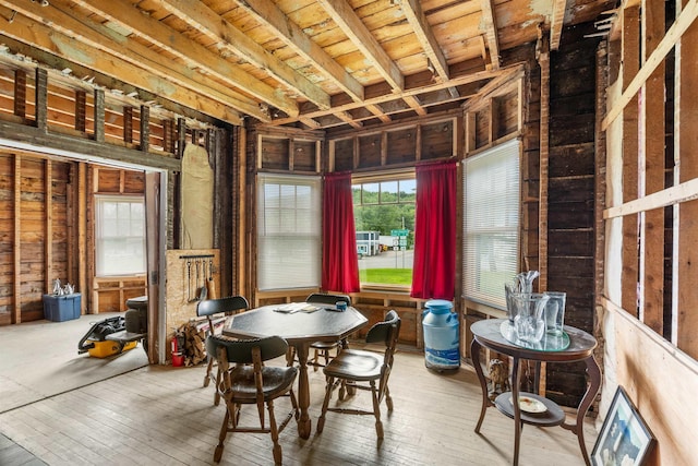1165 Vt Route 253, Canaan, VT 05903 - dining room with wood-type flooring