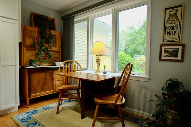 205 Mountain Rd, Concord, NH 03301 - dining area featuring light wood finished floors and baseboards