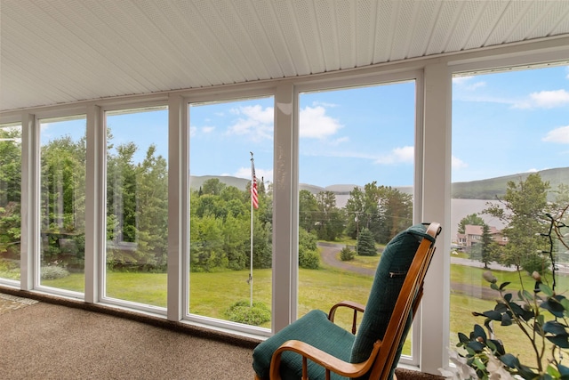 128 Fuller Dr, Canaan, VT 05903 - sunroom with plenty of natural light and carpet floors
