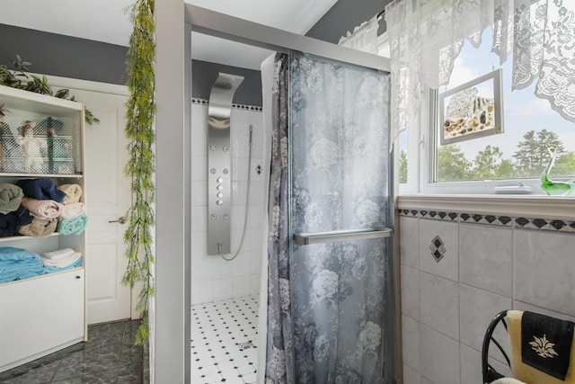 128 Fuller Dr, Canaan, VT 05903 - bathroom with a shower stall