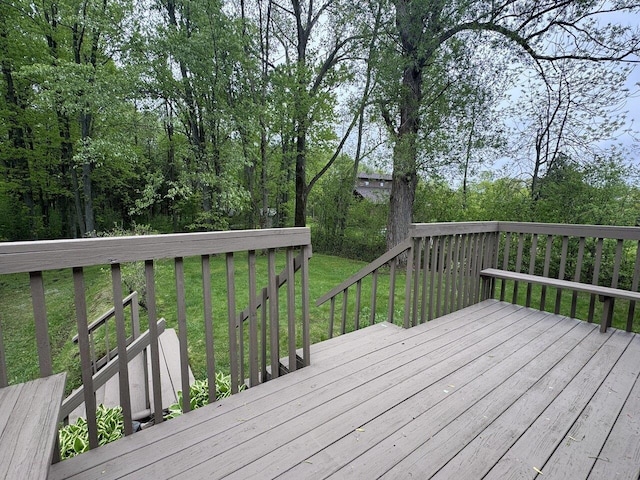 244 Tranquility Ln, Saint Albans Town, VT 05478 - deck featuring a lawn