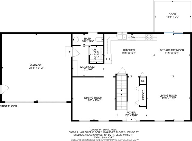 1 Hayden St, Nashua, NH 03060 - home floor plan
