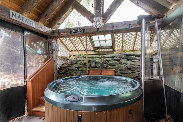 5 N Main St, Wilmington, VT 05363 - sunroom with a jacuzzi