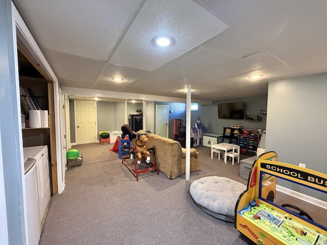 50 New Haven Rd, Vergennes, VT 05491 - finished basement with a drop ceiling, carpet floors, and recessed lighting