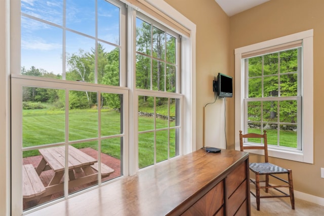 222 Park View Rd, Springfield, VT 05156 - home office with healthy amount of natural light and baseboards