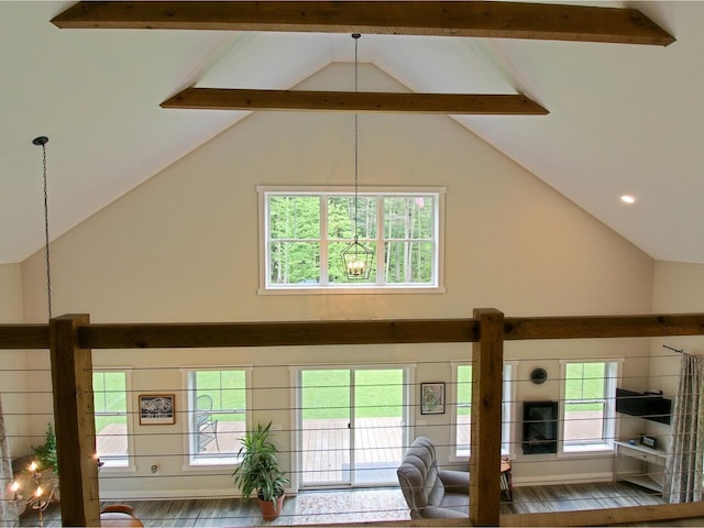 1585 Amidon Rd Unit 1, 2, 3, Montgomery, VT 05471 - detailed view of beamed ceiling