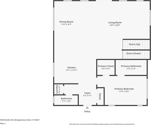 1585 Amidon Rd Unit 1, 2, 3, Montgomery, VT 05471 - room layout