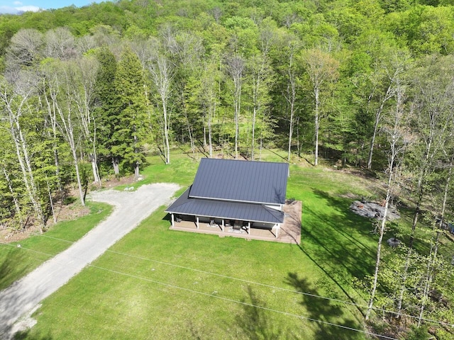 1585 Amidon Rd Unit 1, 2, 3, Montgomery, VT 05471 - aerial view of property and surrounding area featuring a forest