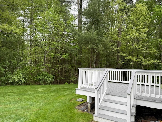 4 Sunblaze Dr, Nashua, NH 03062 - view of grassy yard featuring a deck