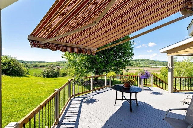 300 River Rd, Enosburg, VT 05450 - deck with a lawn and a view of rural / pastoral area