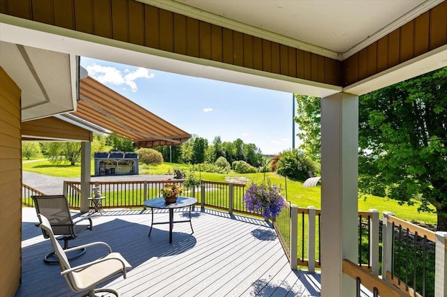 300 River Rd, Enosburg, VT 05450 - wooden deck with a lawn