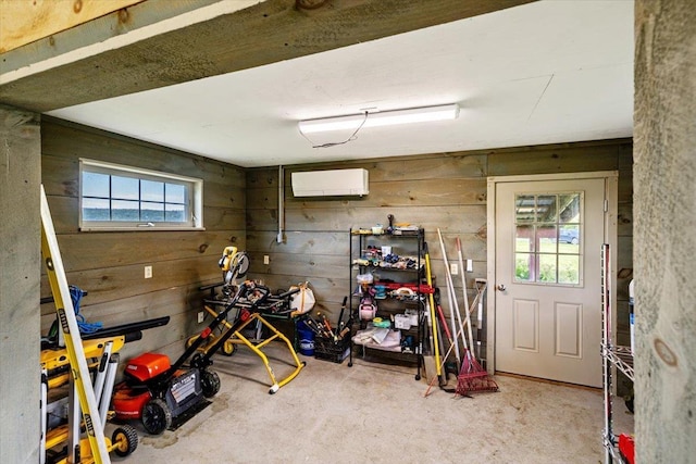 300 River Rd, Enosburg, VT 05450 - game room with wooden walls and concrete floors