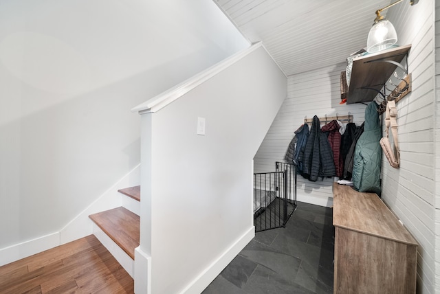 218 Manchester St, Nashua, NH 03064 - staircase with baseboards