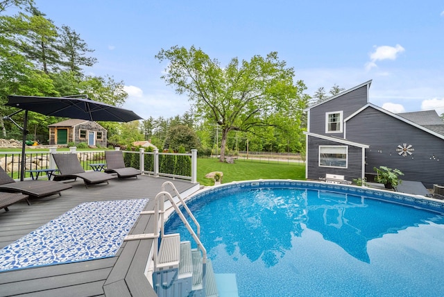 218 Manchester St, Nashua, NH 03064 - outdoor pool featuring a deck