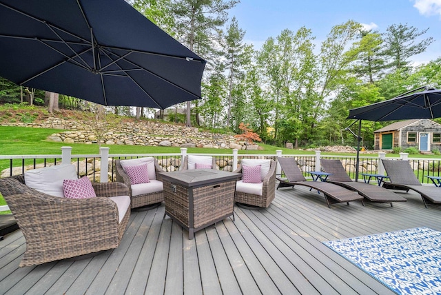 218 Manchester St, Nashua, NH 03064 - wooden deck featuring an outdoor living space