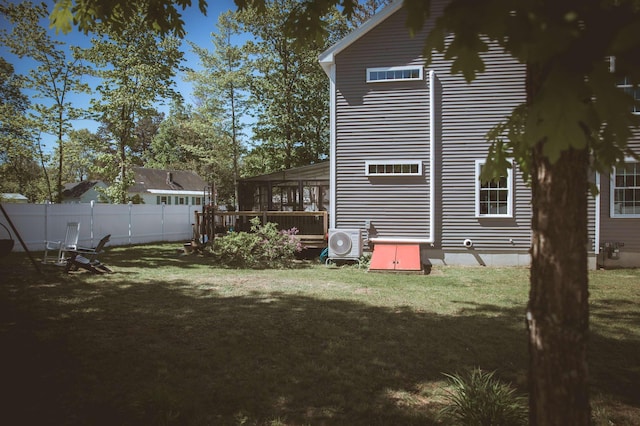 7 Plum St, Concord, NH 03301 - rear view of house featuring a cooling unit and a wooden deck