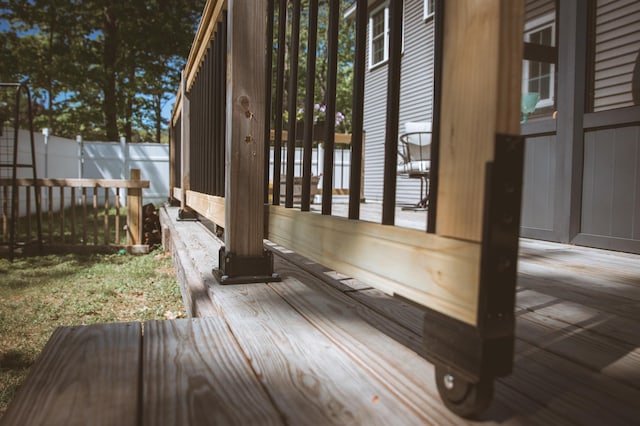 7 Plum St, Concord, NH 03301 - view of wooden deck