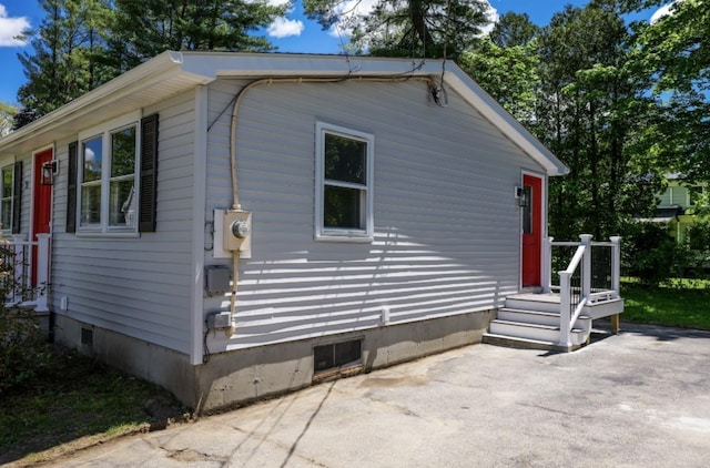 21 Hope Ave, Concord, NH 03301 - view of side of home with crawl space and a patio