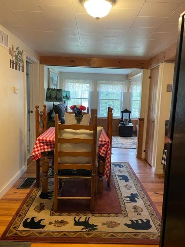 1295 Newark Pond Rd, Newark, VT 05871 - dining area with light wood finished floors