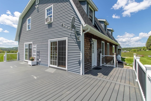2147 Vt Route 111, Derby, VT 05829 - wooden deck featuring cooling unit