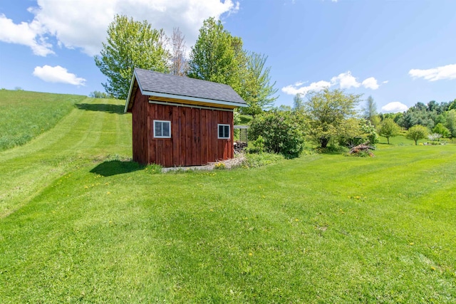 2147 Vt Route 111, Derby, VT 05829 - view of grassy yard featuring an outbuilding