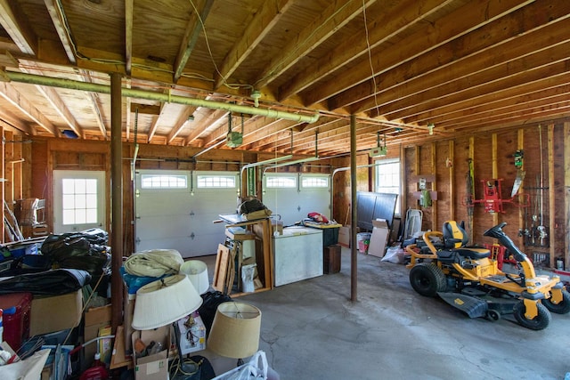 2147 Vt Route 111, Derby, VT 05829 - garage featuring a garage door opener
