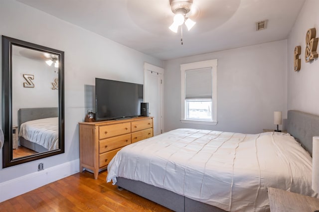 4 Palmer Ave, Plaistow, NH 03865 - bedroom with wood finished floors, baseboards, and ceiling fan