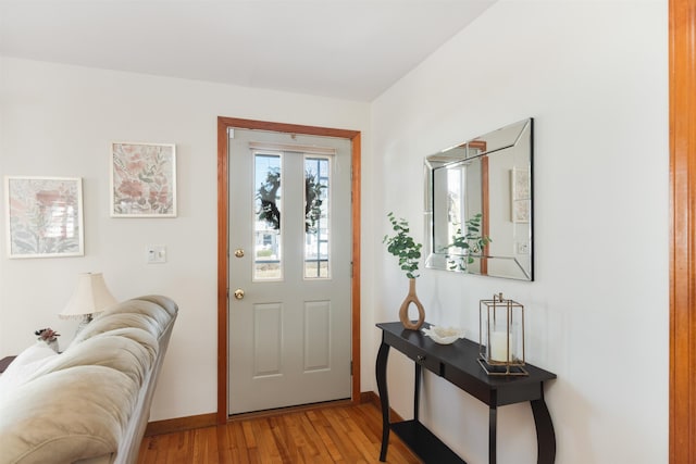 49 Morgan St, Burlington, VT 05408 - foyer featuring light wood-style floors and baseboards