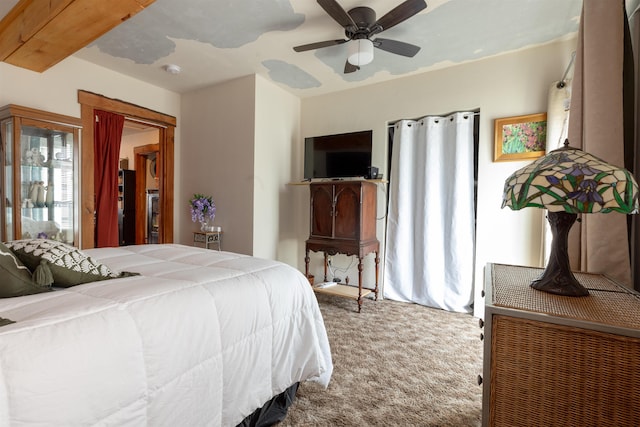 18 State St, Northumberland, NH 03582 - bedroom featuring carpet flooring and ceiling fan