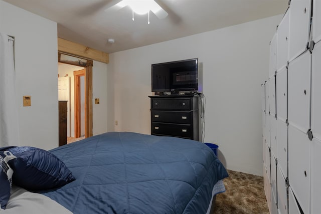 18 State St, Northumberland, NH 03582 - bedroom with carpet floors and a ceiling fan