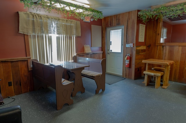 18 State St, Northumberland, NH 03582 - dining space featuring wood walls