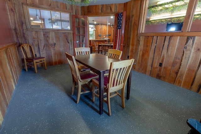 18 State St, Northumberland, NH 03582 - dining space featuring wooden walls