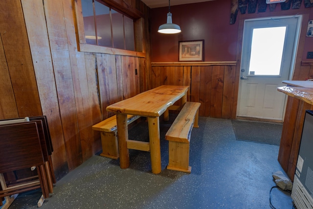 18 State St, Northumberland, NH 03582 - dining space with wainscoting and wood walls