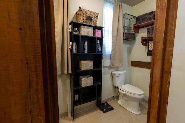 18 State St, Northumberland, NH 03582 - bathroom with toilet and tile patterned floors