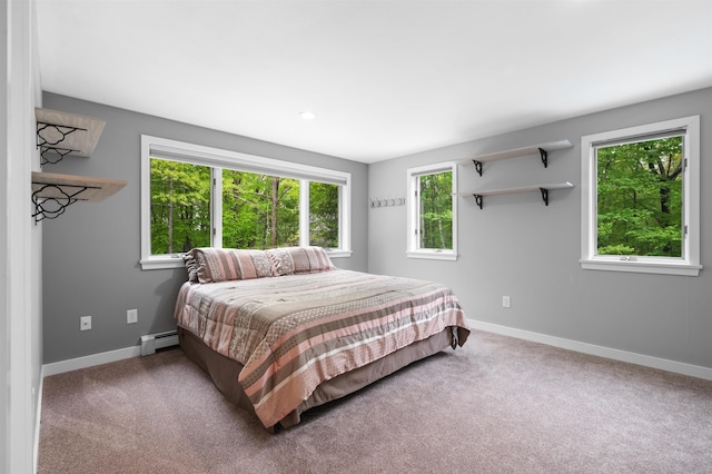 11 Sledding Hill Ln, Lee, NH 03861 - carpeted bedroom with a baseboard heating unit and baseboards